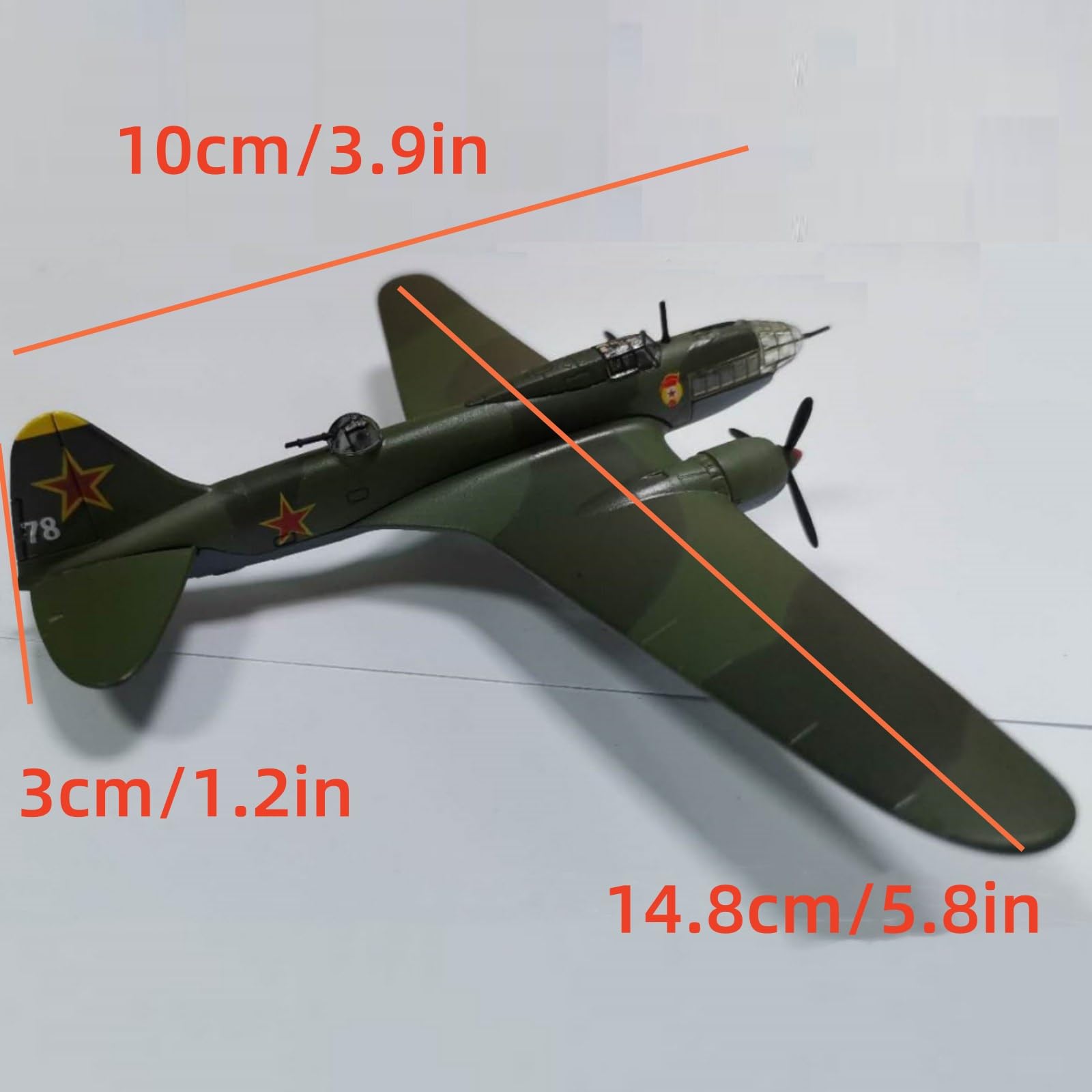 Amazon.co.jp: 1/144スケール WWII ソビエト軍 イリューシン Il-4 爆撃